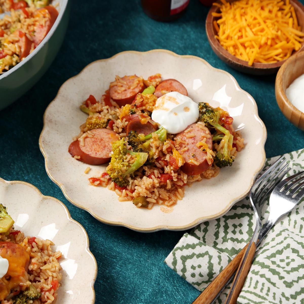 Broccoli Rice And Sausage Dinner Exps Tohd 137095 Jonathanmelendez 7
