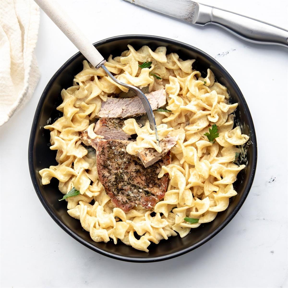 Pork Chops With Creamy Mustard Noodles Exps Tohd24 138737 Kaylawidmer 8