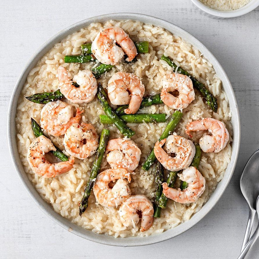 Shrimp and Asparagus Risotto