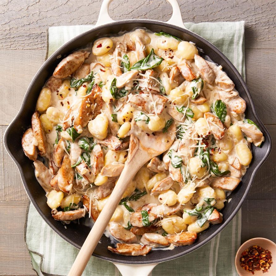 Gnocchi with Chicken Sausage