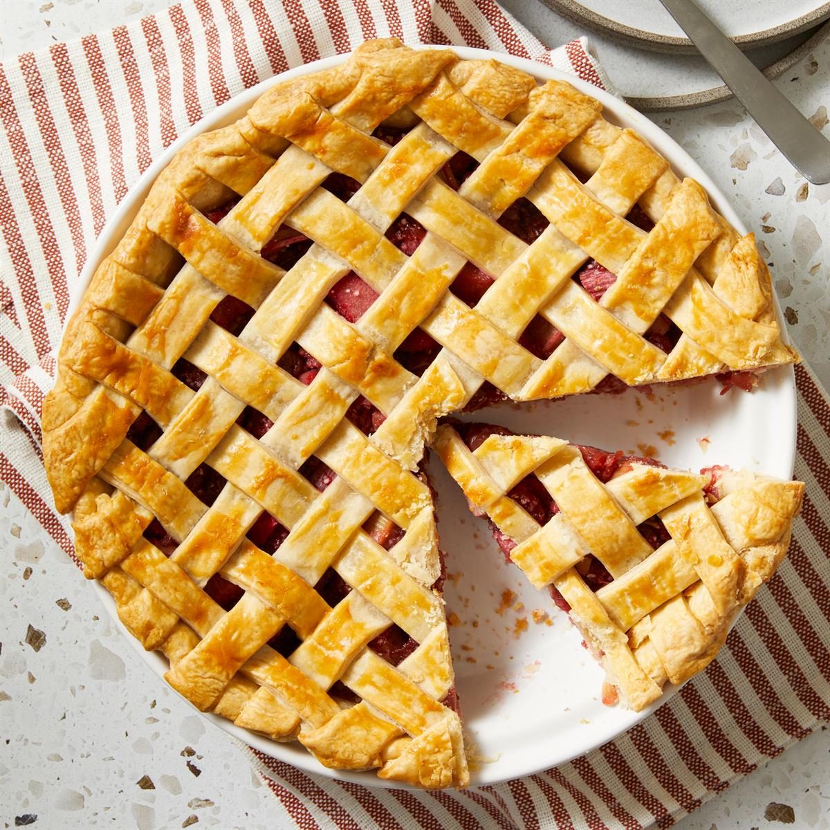 Rhubarb Cherry Pie
