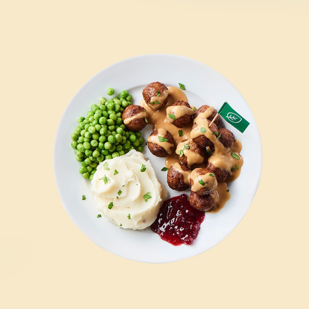 IKEA's plant balls on color background